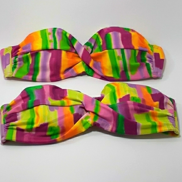 Victoria’s Secret Front Twist Bandeau Multicolored Size 34 C - Picture 2 of 8